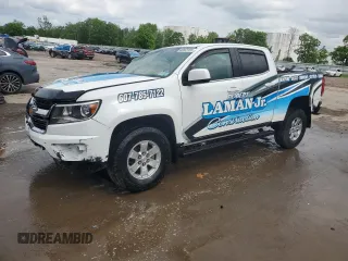 2019 Chevrolet Colorado 4WD Work Truck z VIN 1GCGTBEN7K1161044, wystawiony jako Copart lot #60033155 z przebiegiem 52 449 mil mil oraz Szkoda całkowita • Salvage title. Historia ofert i sprzedaży dostępna na DreamBid. Obrazek 1.