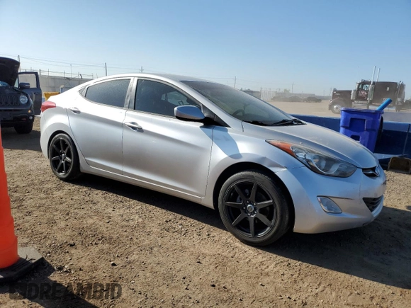2012 Hyundai Elantra Limited with VIN KMHDH4AE7CU349600, listed as a Copart auction lot 57899385 with 146,076 mi miles and Salvage title. Bid and sale history available at DreamBid. Image 4.