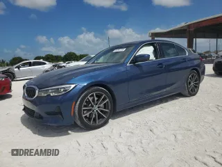 2021 BMW 3 Series 330i z VIN 3MW5R1J02M8B66075, wystawiony jako Copart lot #55362785 z przebiegiem 18 926 mil mil oraz Szkoda całkowita • Salvage title. Historia ofert i sprzedaży dostępna na DreamBid. Obrazek 1.