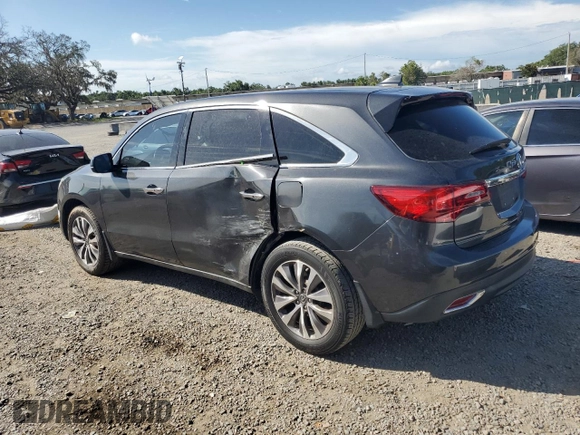 2015 Acura MDX Technology with VIN 5FRYD3H4XFB005764, listed as a Copart auction lot 60278975 with 135,959 mi miles and Non repairable. Bid and sale history available at DreamBid. Image 2.