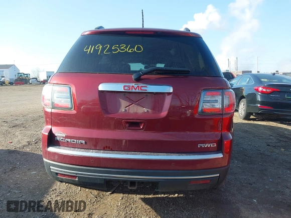 2015 GMC Acadia SLE with VIN 1GKKVPKD8FJ126049, listed as a IAAI auction lot 41925360 with 140,065 mi miles. Bid and sale history available at carsss.com. Image 16.