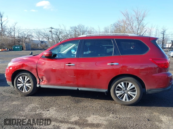 2017 Nissan Pathfinder SL with VIN 5N1DR2MM1HC695630, listed as a IAAI auction lot 41853343 with 91,791 mi miles. Bid and sale history available at carsss.com. Image 14.