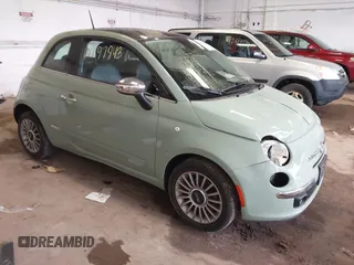 2012 FIAT 500 Lounge with VIN 3C3CFFCR8CT377048, listed as a IAAI auction lot 42597943 with 110,523 mi miles and . Bid and sale history available at DreamBid. Image 1.