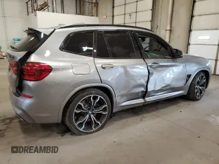 2020 BMW X3 M with VIN 5YMTS0C07L9B29768, listed as a Copart auction lot 76204704 with 41,549 mi miles and Salvage Title. Bid and sale history available at carsss.com. Image 3.
