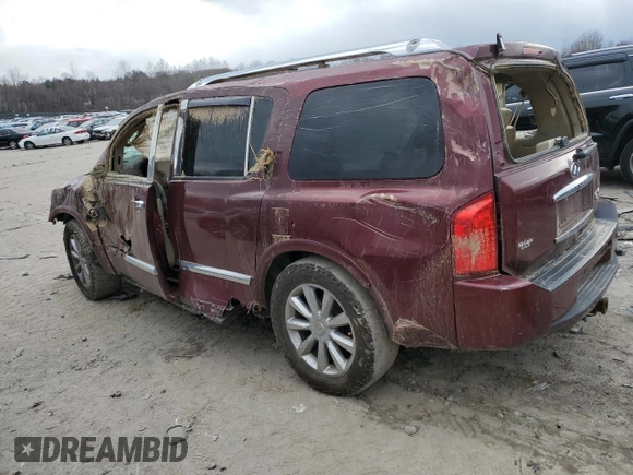 2009 Infiniti QX56 with VIN 5N3AA08C49N901603, listed as a Copart auction lot 82772454 with 0 mi miles and Salvage Title. Bid and sale history available at carsss.com. Image 2.
