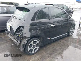 2017 FIAT 500e with VIN 3C3CFFGE0HT561432, listed as a IAAI auction lot 41572417 with 54,001 mi miles. Bid and sale history available at carsss.com. Image 4.