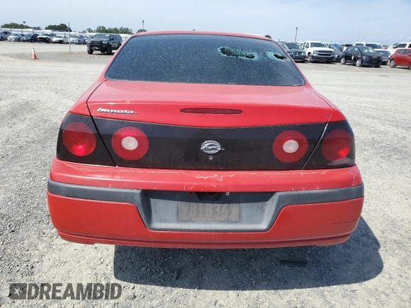 2004 Chevrolet Impala with VIN 2G1WF52E749317969, listed as a Copart auction lot 54952065 with 207,062 mi miles and Salvage title. Bid and sale history available at DreamBid. Image 6.