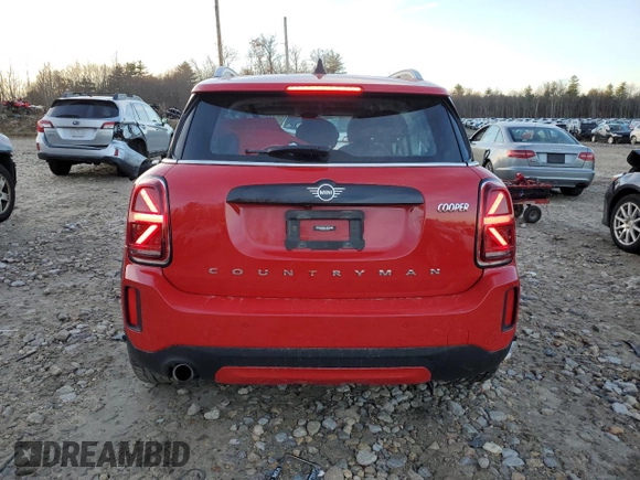 2022 MINI Countryman Cooper with VIN WMZ43BR02N3P06173, listed as a Copart auction lot 78428064 with 61,879 mi miles and Salvage title. Bid and sale history available at DreamBid. Image 6.
