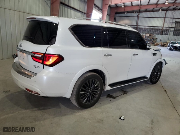 2022 Infiniti QX80 SENSORY with VIN JN8AZ2BF0N9743420, listed as a Copart auction lot 69383784 with 53,131 mi miles and Non Repairable. Bid and sale history available at carsss.com. Image 3.