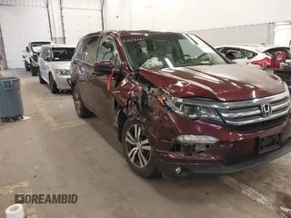 2017 Honda Pilot EX-L z VIN 5FNYF6H70HB064543, wystawiony jako IAAI lot #41616344 z przebiegiem 122 208 mil mil oraz . Historia ofert i sprzedaży dostępna na DreamBid. Obrazek 1.
