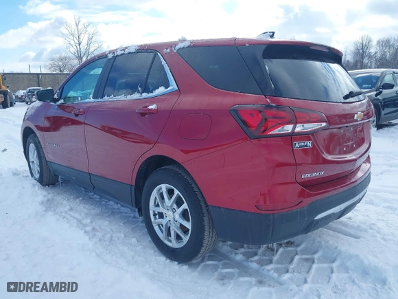 2022 Chevrolet Equinox LT with VIN 3GNAXUEV2NL180174, listed as a IAAI auction lot 41677620 with 32,086 mi miles. Bid and sale history available at carsss.com. Image 3.