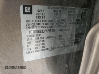 2015 GMC Canyon 2WD SLE with VIN 1GTG5BE35F1215066, listed as a Copart auction lot 45412685 with 115,880 mi miles and Salvage Title. Bid and sale history available at carsss.com. Image 14.