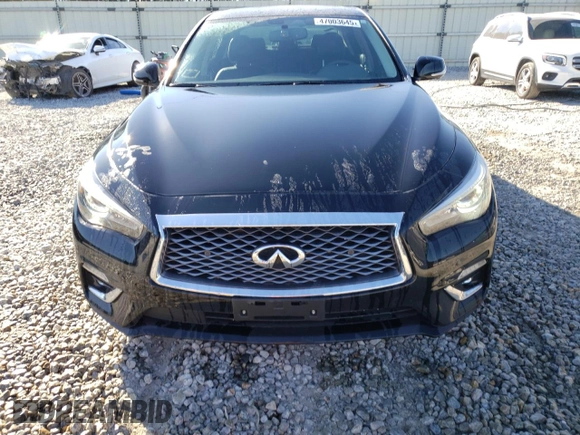 2022 Infiniti Q50 Luxe with VIN JN1EV7BR7NM341295, listed as a Copart auction lot 47003645 with 24,688 mi miles and Salvage title. Bid and sale history available at DreamBid. Image 5.