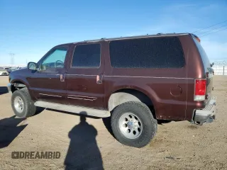 2001 Ford Excursion Limited z VIN 1FMNU42S41EA08926, wystawiony jako Copart lot #86759004 z przebiegiem 163 271 mil mil oraz Czysty tytuł • Clean title. Historia ofert i sprzedaży dostępna na DreamBid. Obrazek 2.