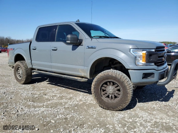 2019 Ford F-150 XL with VIN 1FTEW1E50KKE68350, listed as a Copart auction lot 45692975 with 137,155 mi miles and Salvage Title. Bid and sale history available at carsss.com. Image 4.