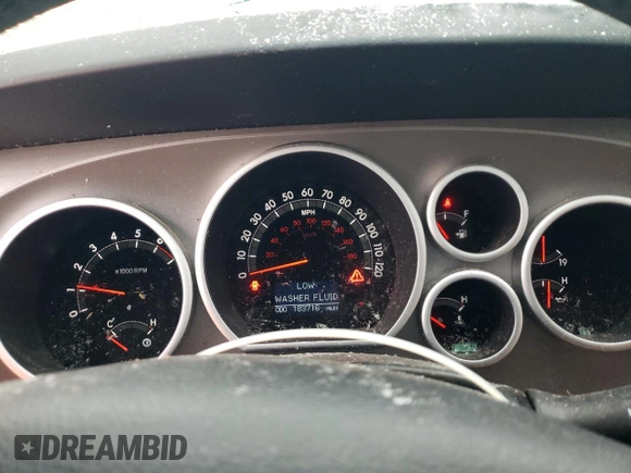 2013 Toyota Sequoia Limited with VIN 5TDKY5G10DS050025, listed as a Copart auction lot 75077594 with 183,716 mi miles and Salvage Title. Bid and sale history available at carsss.com. Image 9.