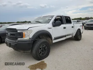 2018 Ford F-150 XL with VIN 1FTEW1EB4JKE30091, listed as a Copart auction lot 69098894 with 165,622 mi miles and Salvage Title. Bid and sale history available at carsss.com. Image 1.