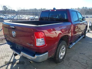 2019 Ram 1500 Big Horn/Lone Star with VIN 1C6SRFFT8KN870451, listed as a IAAI auction lot 41639815 with 100,924 mi miles. Bid and sale history available at carsss.com. Image 4.