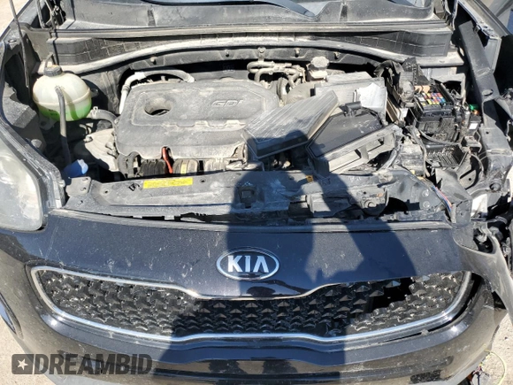 2018 Kia Sportage EX with VIN KNDPN3AC1J7384535, listed as a Copart auction lot 56664255 with 109,560 mi miles and Salvage title. Bid and sale history available at DreamBid. Image 12.