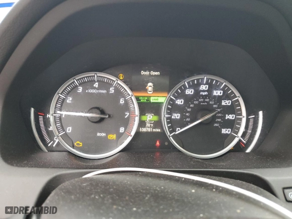 2015 Acura TLX V6 Tech with VIN 19UUB2F50FA008453, listed as a Copart auction lot 50568935 with 138,781 mi miles and Salvage Title. Bid and sale history available at carsss.com. Image 9.
