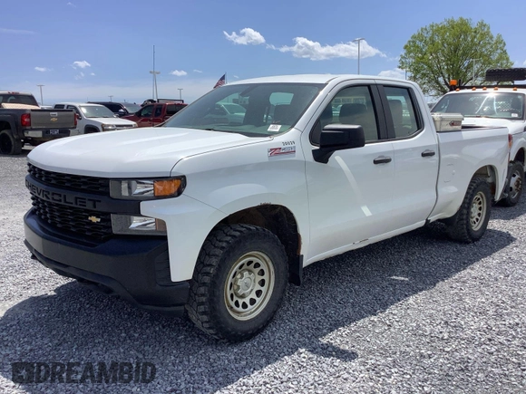 2019 Chevrolet Silverado 1500 Work Truck with VIN 1GCRYAEF9KZ257806, listed as a IAAI auction lot 42294637 with 126,881 mi miles and . Bid and sale history available at DreamBid. Image 17.