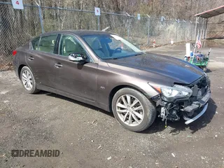 2016 Infiniti Q50 3.0t Premium with VIN JN1EV7AR0GM340851, listed as a IAAI auction lot 41798448 with 79,376 mi miles. Bid and sale history available at carsss.com. Image 1.