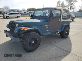 1990 Jeep Wrangler with VIN 2J4FY49T1LJ507001, listed as a Copart auction lot 47237965 with 197,224 mi miles and Salvage title. Bid and sale history available at DreamBid. Image 1.