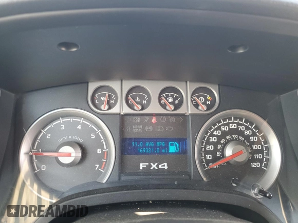 2009 Ford F-150 XL with VIN 1FTPW14V39FA07124, listed as a Copart auction lot 58660225 with 169,321 mi miles and Salvage title. Bid and sale history available at DreamBid. Image 9.
