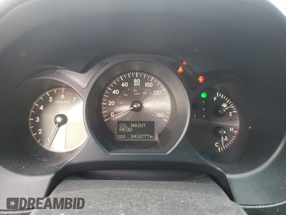 2006 Lexus GS 430 with VIN JTHBN96S765007061, listed as a Copart auction lot 55067095 with 343,077 mi miles and Salvage Title. Bid and sale history available at DreamBid. Image 9.