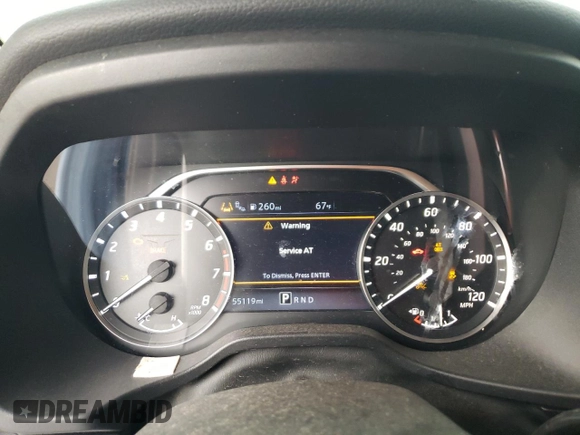 2022 Nissan Titan SV with VIN 1N6AA1ED2NN103267, listed as a Copart auction lot 68942064 with 55,119 mi miles and Salvage title. Bid and sale history available at DreamBid. Image 9.
