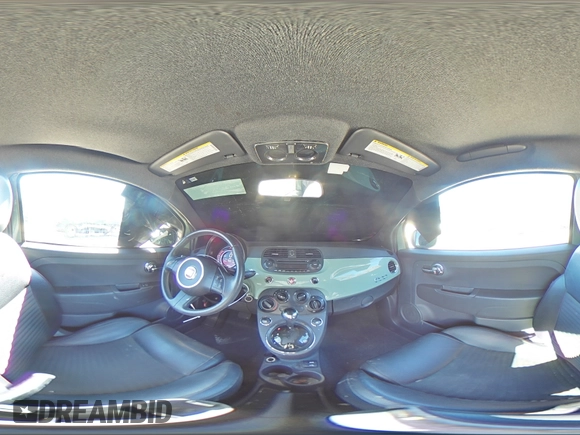 2015 FIAT 500 Sport with VIN 3C3CFFBR1FT707439, listed as a Copart auction lot 49444145 with 65,842 mi miles and Salvage Title. Bid and sale history available at carsss.com. Image 12.