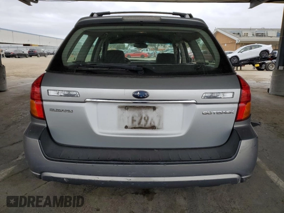 2006 Subaru Legacy Outback Limited with VIN 4S4BP62C167323693, listed as a Copart auction lot 54253955 with 165,810 mi miles and Salvage title. Bid and sale history available at DreamBid. Image 6.