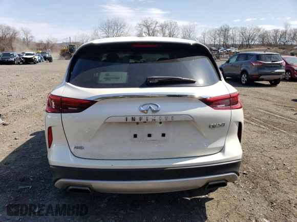 2020 Infiniti QX50 LUXE with VIN 3PCAJ5M32LF102733, listed as a Copart auction lot 46073343 with 23,978 mi miles. Bid and sale history available at carsss.com. Image 6.