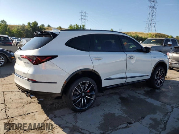 2022 Acura MDX Type S w/Advance Package with VIN 5J8YD8H83NL004731, listed as a Copart auction lot 67881164 with 37,827 mi miles and Salvage Title. Bid and sale history available at carsss.com. Image 3.