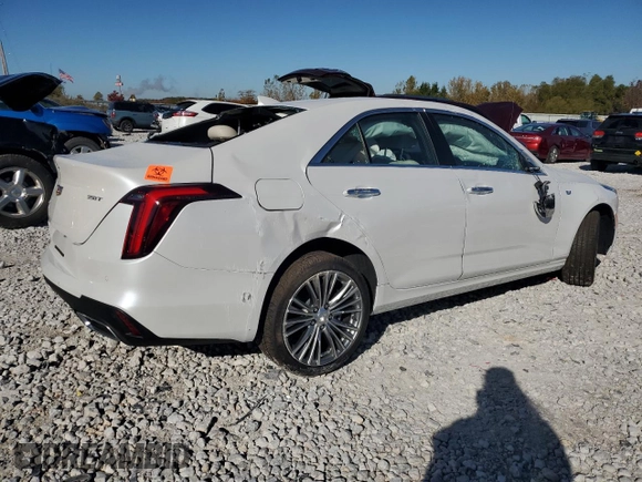 2024 Cadillac CT4 Premium Luxury with VIN 1G6DF5RK6R0118149, listed as a Copart auction lot 76322914 with Not Provided miles and Salvage Title. Bid and sale history available at DreamBid. Image 3.