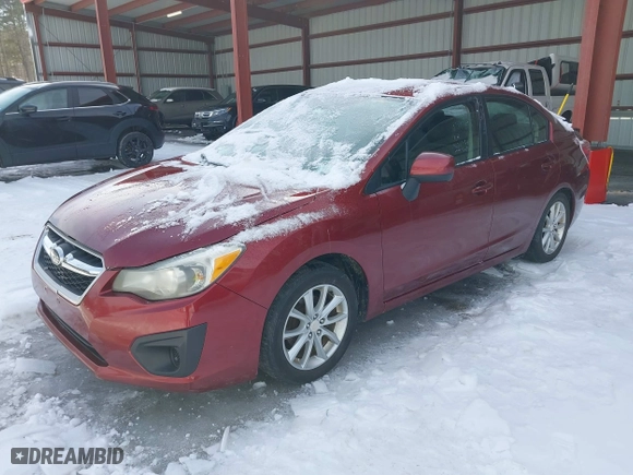 2012 Subaru Impreza Sedan 2.0i Premium with VIN JF1GJAC66CH004261, listed as a IAAI auction lot 41633853 with 170,214 mi miles. Bid and sale history available at carsss.com. Image 2.