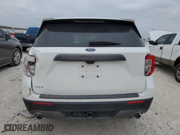 2023 Ford Explorer XLT with VIN 1FMSK7DH0PGA74849, listed as a Copart auction lot 82350204 with 22,213 mi miles and Salvage Title. Bid and sale history available at carsss.com. Image 6.