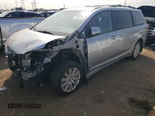 2017 Toyota Sienna LE with VIN 5TDJZ3DC1HS158937, listed as a Copart auction lot 70856204 with 110,572 mi miles and Salvage title. Bid and sale history available at DreamBid. Image 1.