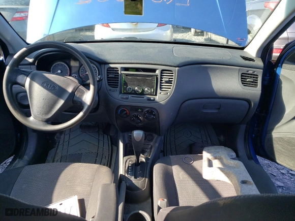 2009 Kia Rio SX with VIN KNADE223796508737, listed as a Copart auction lot 50266225 with 196,590 mi miles and Salvage Title. Bid and sale history available at carsss.com. Image 8.