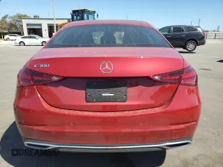 2024 Mercedes-Benz C 300 with VIN W1KAF4GB7RR188757, listed as a Copart auction lot 48664745 with 11,845 mi miles and Non Repairable. Bid and sale history available at carsss.com. Image 6.
