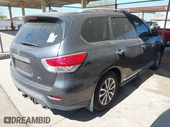 2014 Nissan Pathfinder SV with VIN 5N1AR2MN0EC732139, listed as a IAAI auction lot 41684984 with 125,590 mi miles and . Bid and sale history available at DreamBid. Image 4.
