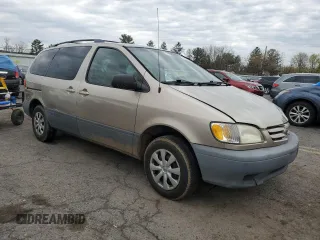 2002 Toyota Sienna LE with VIN 4T3ZF13C62U431734, listed as a Copart auction lot 52845395 with 189,088 mi miles and Salvage Title. Bid and sale history available at carsss.com. Image 4.