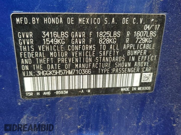 2017 Honda Fit LX with VIN 3HGGK5H57HM710366, listed as a Copart auction lot 60671405 with 118,188 mi miles and Salvage title. Bid and sale history available at DreamBid. Image 12.