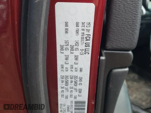2020 Jeep Grand Cherokee Limited X z VIN 1C4RJFBG4LC152061, wystawiony jako Copart lot #58261805 z przebiegiem 11 769 mil mil oraz Szkoda całkowita • Salvage title. Historia ofert i sprzedaży dostępna na DreamBid. Obrazek 13.