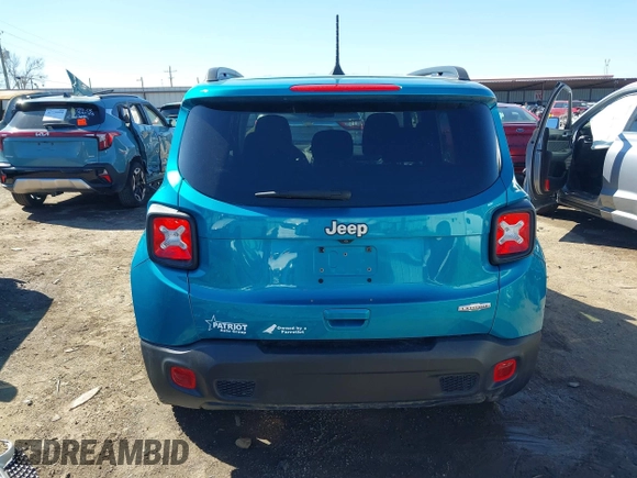 2020 Jeep Renegade Altitude with VIN ZACNJABB0LPL85188, listed as a IAAI auction lot 41674402 with 86,022 mi miles and . Bid and sale history available at DreamBid. Image 16.