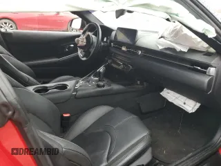 2020 Toyota GR Supra 3.0 with VIN WZ1DB4C05LW025865, listed as a Copart auction lot 87615805 with 0 mi miles and Salvage Title. Bid and sale history available at carsss.com. Image 10.