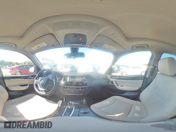 2017 BMW X3 xDrive28i with VIN 5UXWX9C5XH0T01872, listed as a Copart auction lot 53556375 with 142,480 mi miles and Salvage Title. Bid and sale history available at DreamBid. Image 14.