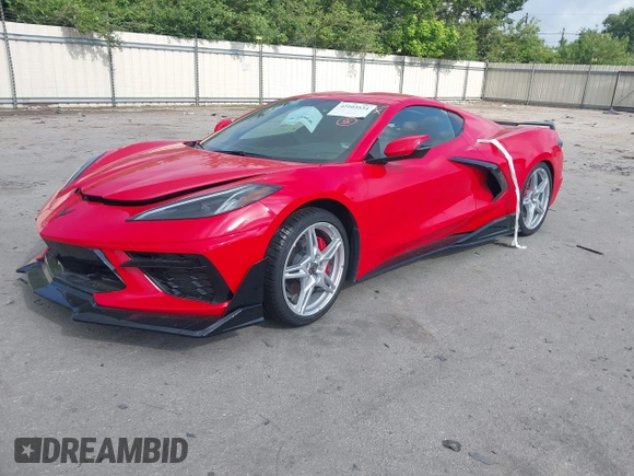 2023 Chevrolet Corvette 2LT with VIN 1G1YB2D47P5100608, listed as a IAAI auction lot 42103534 with 19,694 mi miles and . Bid and sale history available at DreamBid. Image 2.