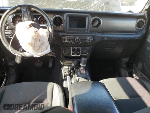 2021 Jeep Wrangler Unlimited Willys with VIN 1C4HJXDG4MW529583, listed as a Copart auction lot 53329625 with 119,697 mi miles and Salvage title. Bid and sale history available at DreamBid. Image 8.