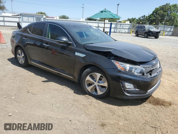 2015 Kia Optima Hybrid with VIN KNAGM4AD2F5086464, listed as a Copart auction lot 66960584 with 108,981 mi miles and Salvage Title. Bid and sale history available at carsss.com. Image 4.